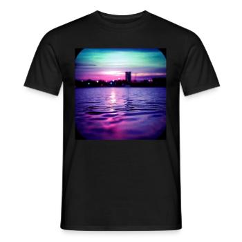Babyblau - Männer T-Shirt - Schwarz - Vorne - AI Model Male 178 light (178cm)