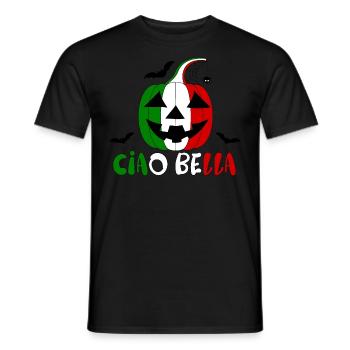 Helloween Italien ciao bella - Männer T-Shirt - Schwarz - Vorne - AI Model Male 178 light (178cm)