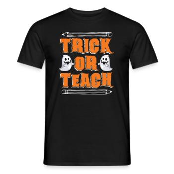 Truc ou enseigner à l’enseignant de l’école primaire préscolaire - T-shirt homme - noir - Devant - AI Model Male 178 light (178cm)