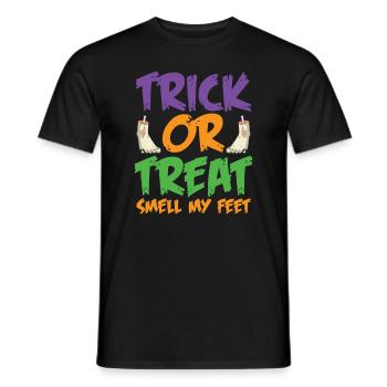 Sweet or sour smell my feet - Men's T-Shirt - black - Front - AI Model Male 178 light (178cm)