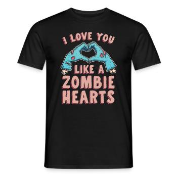 Ich Liebe Dich Wie Ein - Männer T-Shirt - Schwarz - Vorne - AI Model Male 178 light (178cm)