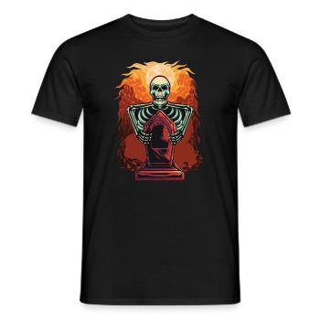 Skelett-grabstein-halloween-kostüm Halloween - Männer T-Shirt - Schwarz - Vorne - AI Model Male 178 light (178cm)