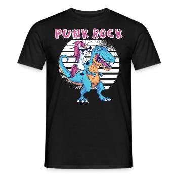 Punkrock Musik Punker Punkrock Irokesenschnitt - Männer T-Shirt - Schwarz - Vorne - AI Model Male 178 light (178cm)