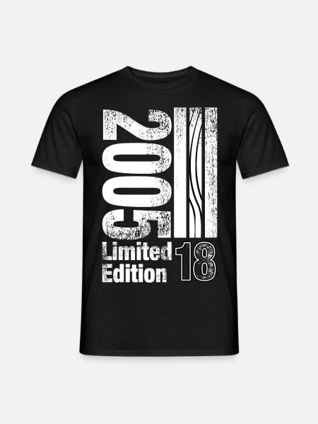 2005 Geburtstag 18 Jahre Limited Edition - Männer T-Shirt - Schwarz