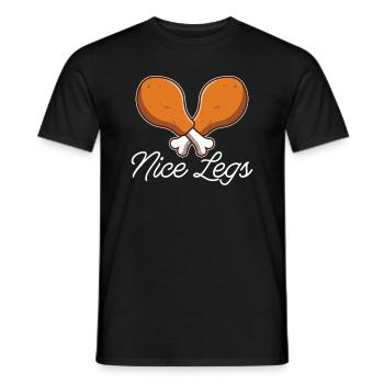 Belles jambes Thanksgiving Saison d’automne - T-shirt homme - noir - Devant - AI Model Male 178 light (178cm)