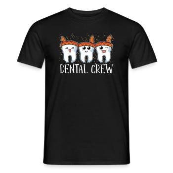 Dental Crew Thanksgiving Dentist Dental - Men's T-Shirt - black - Front - AI Model Male 178 light (178cm)