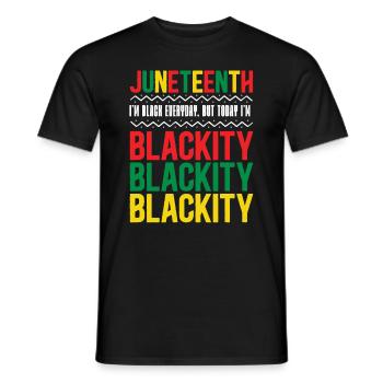 Noirceur Histoire des Noirs Afro-Américains - T-shirt homme - noir - Devant - AI Model Male 178 light (178cm)