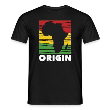 Herkunft Schwarze Geschichte Afroamerikaner - Männer T-Shirt - Schwarz - Vorne - AI Model Male 178 light (178cm)