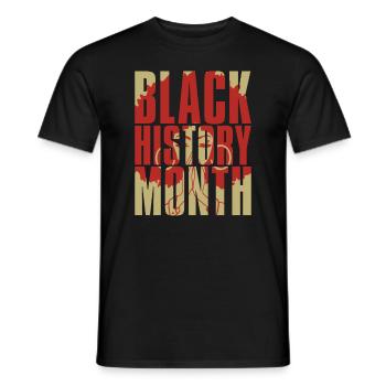 Black History Month African American Juneteenth - Men's T-Shirt - black - Front - AI Model Male 178 light (178cm)