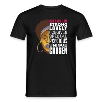 Starke Schöne Schwarze Frauen Schwarze Geschichte - Männer T-Shirt - Schwarz - Vorne - AI Model Male 178 light (178cm)