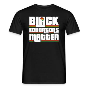 Les éducateurs noirs sont importants pour l’histoire - T-shirt homme - noir - Devant - AI Model Male 178 light (178cm)