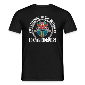 Rhythmus Der Schlagenden Trommeln Dragon Boat - Männer T-Shirt - Schwarz - Vorne - AI Model Male 178 light (178cm)