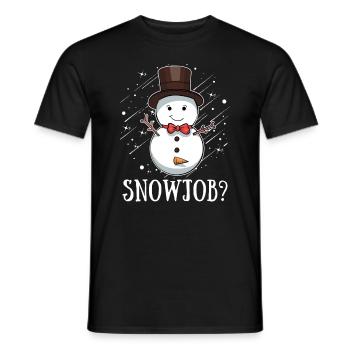 Travail de neige? Joyeux Noël Noël Yulitede - T-shirt homme - noir - Devant - AI Model Male 178 light (178cm)