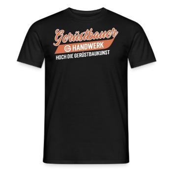 Gerüstbauer Handwerk - Männer T-Shirt - Schwarz - Vorne - AI Model Male 178 light (178cm)