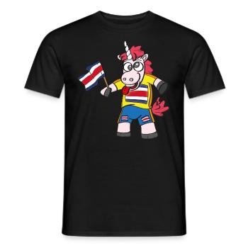 Licorne folle du Costa Rica - T-shirt homme - noir - Devant - AI Model Male 178 light (178cm)