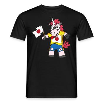 Licorne folle du Japon - T-shirt homme - noir - Devant - AI Model Male 178 light (178cm)