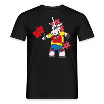 Licorne folle du Maroc - T-shirt homme - noir - Devant - AI Model Male 178 light (178cm)