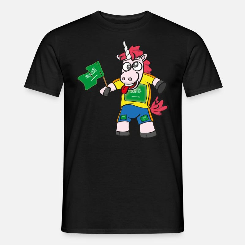 Araber Crazy Einhorn - Männer T-Shirt - Schwarz