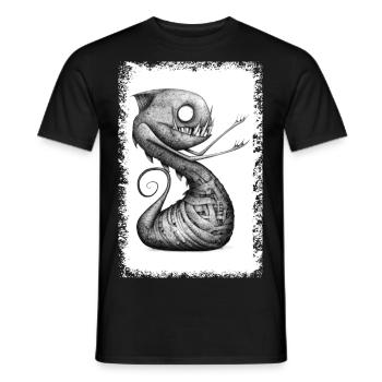 Dragon Bic Style - Men's T-Shirt - black - Front - AI Model Male 178 light (178cm)
