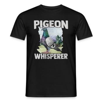 Pigeons Whisperer Pigeon Whisperer Pigeon éleveur - T-shirt homme - noir - Devant - AI Model Male 178 light (178cm)