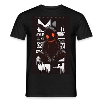 Cool Bunny by ART8NS Art ON Streetwear - Männer T-Shirt - Schwarz - Vorne - AI Model Male 178 light (178cm)