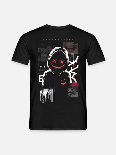 Anonymous by ART8NS - Art ON Streetwear - Männer T-Shirt - Schwarz