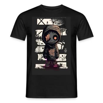 Mummy by ART8NS - Art ON Streetwear - Männer T-Shirt - Schwarz - Vorne - AI Model Male 178 light (178cm)