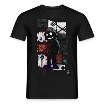 Homme sympathique par ART8NS - Art ON Streetwear - T-shirt homme - noir - Devant - AI Model Male 178 light (178cm)