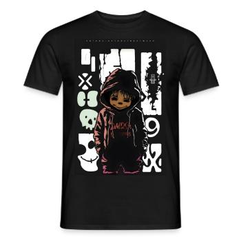Pooh by ART8NS - Art ON Streetwear - Männer T-Shirt - Schwarz - Vorne - AI Model Male 178 light (178cm)