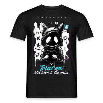 Trust me by ART8NS Art ON Streetwear - Männer T-Shirt - Schwarz - Vorne - AI Model Male 178 light (178cm)