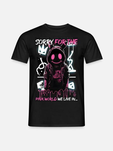 Sorry for... by ART8NS - Art ON Streetwear - Men's T-Shirt - black
