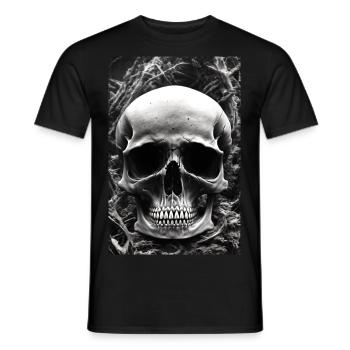 Skull1 - Männer T-Shirt - Schwarz - Vorne - AI Model Male 178 light (178cm)