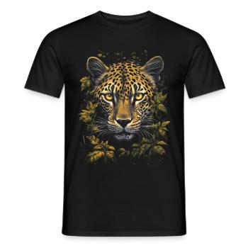 Leopard - Men's T-Shirt - black - Front - AI Model Male 178 light (178cm)