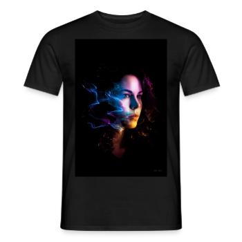 Sensual 5 - Men's T-Shirt - black - Front - AI Model Male 178 light (178cm)
