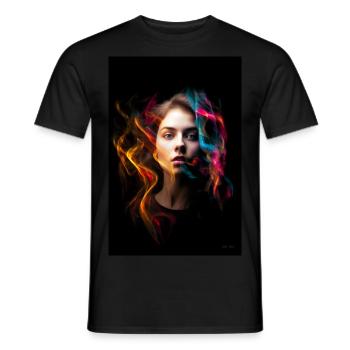 Sensual 4 - Men's T-Shirt - black - Front - AI Model Male 178 light (178cm)