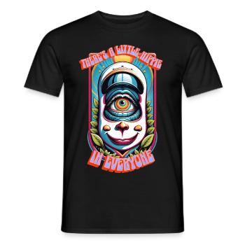 Il y a un peu de hippie en chacun 4 - T-shirt homme - noir - Devant - AI Model Male 178 light (178cm)
