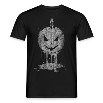 Citrouille drôle Halloween - T-shirt homme - noir - Devant - AI Model Male 178 light (178cm)