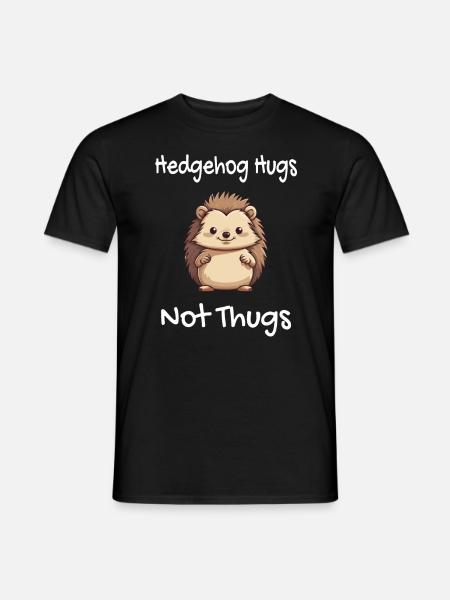 Câlins hérisson / Igel - T-shirt homme - noir