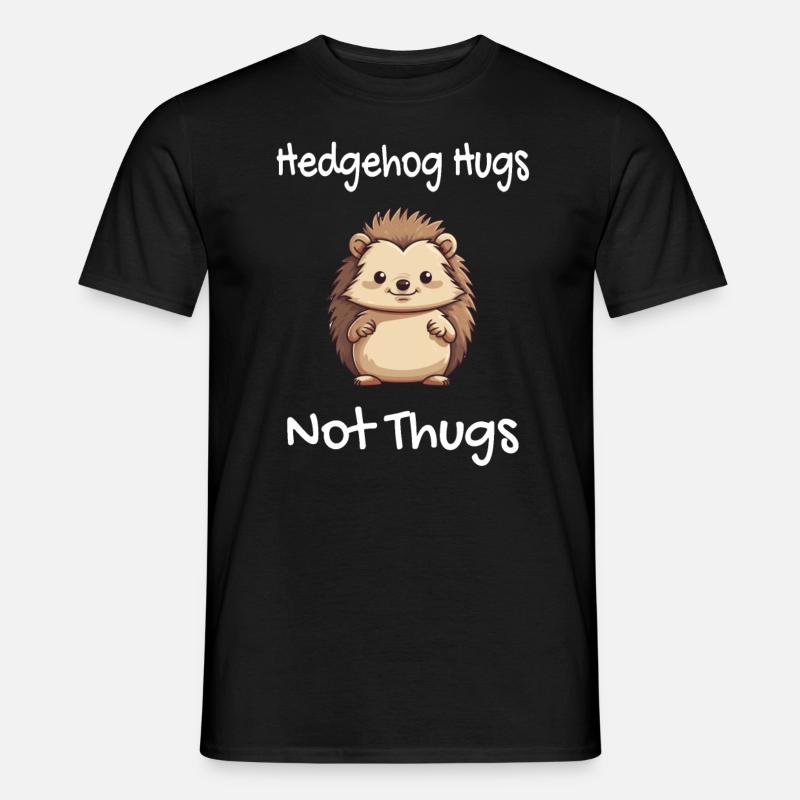 Câlins hérisson / Igel - T-shirt homme - noir
