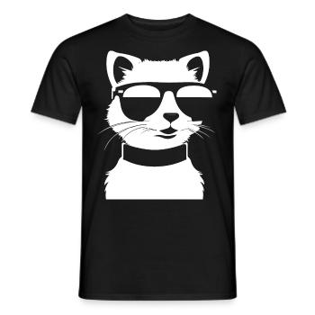 Ferret Wearing Sunglasses Cool Ferrets - Men's T-Shirt - black - Front - AI Model Male 178 light (178cm)