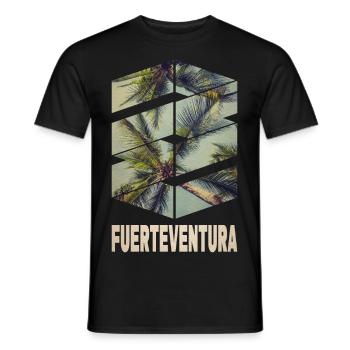 Fuerteventura Sommer Sonne Strand Meer Palmen - Männer T-Shirt - Schwarz - Vorne - AI Model Male 178 light (178cm)