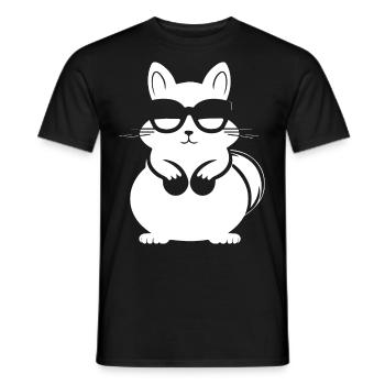 Funny Squirrel Wearing Sunglasses Squirrels - Men's T-Shirt - black - Front - AI Model Male 178 light (178cm)