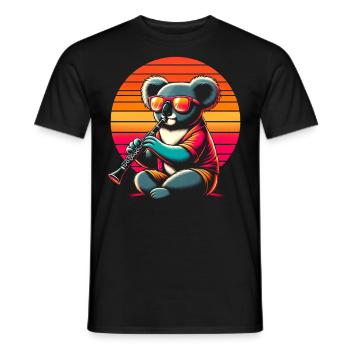 Clarinette Koala - T-shirt homme - noir - Devant - AI Model Male 178 light (178cm)