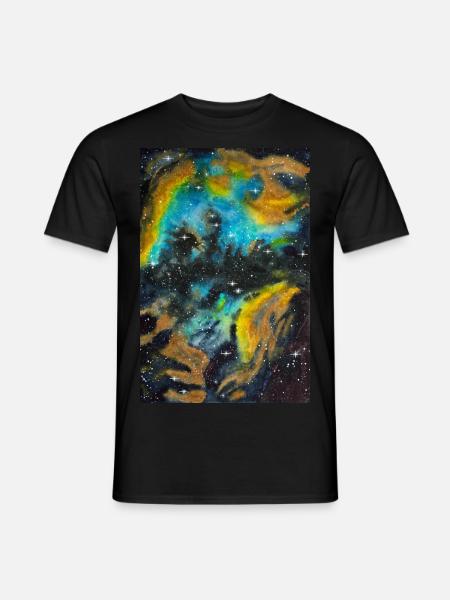 Galaxy Nebula NGC 5189 Galaxie Nebel Nerd Astro - Men's T-Shirt - black