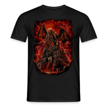 Aufstieg des Cthulhu - Männer T-Shirt - Schwarz - Vorne - AI Model Male 178 light (178cm)
