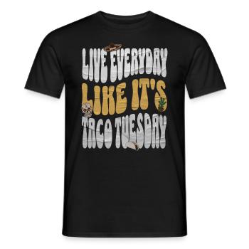 Taco - Men's T-Shirt - black - Front - AI Model Male 178 light (178cm)