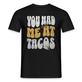 Taco - Men's T-Shirt - black - Front - AI Model Male 178 light (178cm)