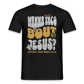 Taco - Männer T-Shirt - Schwarz - Vorne - AI Model Male 178 light (178cm)