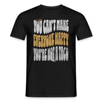 Taco - Männer T-Shirt - Schwarz - Vorne - AI Model Male 178 light (178cm)