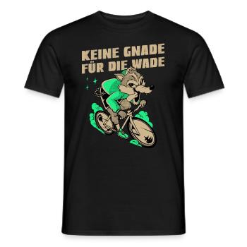 Keine Gnade für die Wade | Radsport Rennrad Shirt - Männer T-Shirt - Schwarz - Vorne - AI Model Male 178 light (178cm)